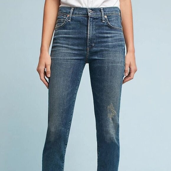 Citizens of Humanity - Cara High Rise Cigarette Ankle Jeans - Size 28 - Picture 2 of 14